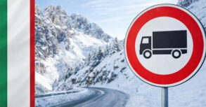 Italy blocks trucks. Restrictions on April 25 and 26