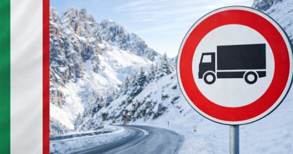Italy blocks trucks. Restrictions on April 25 and 26